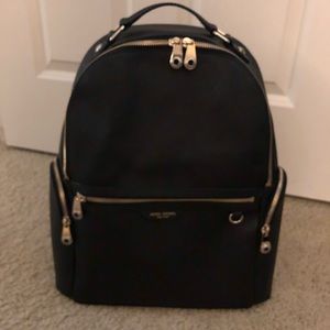 Henri Bendel black leather backpack